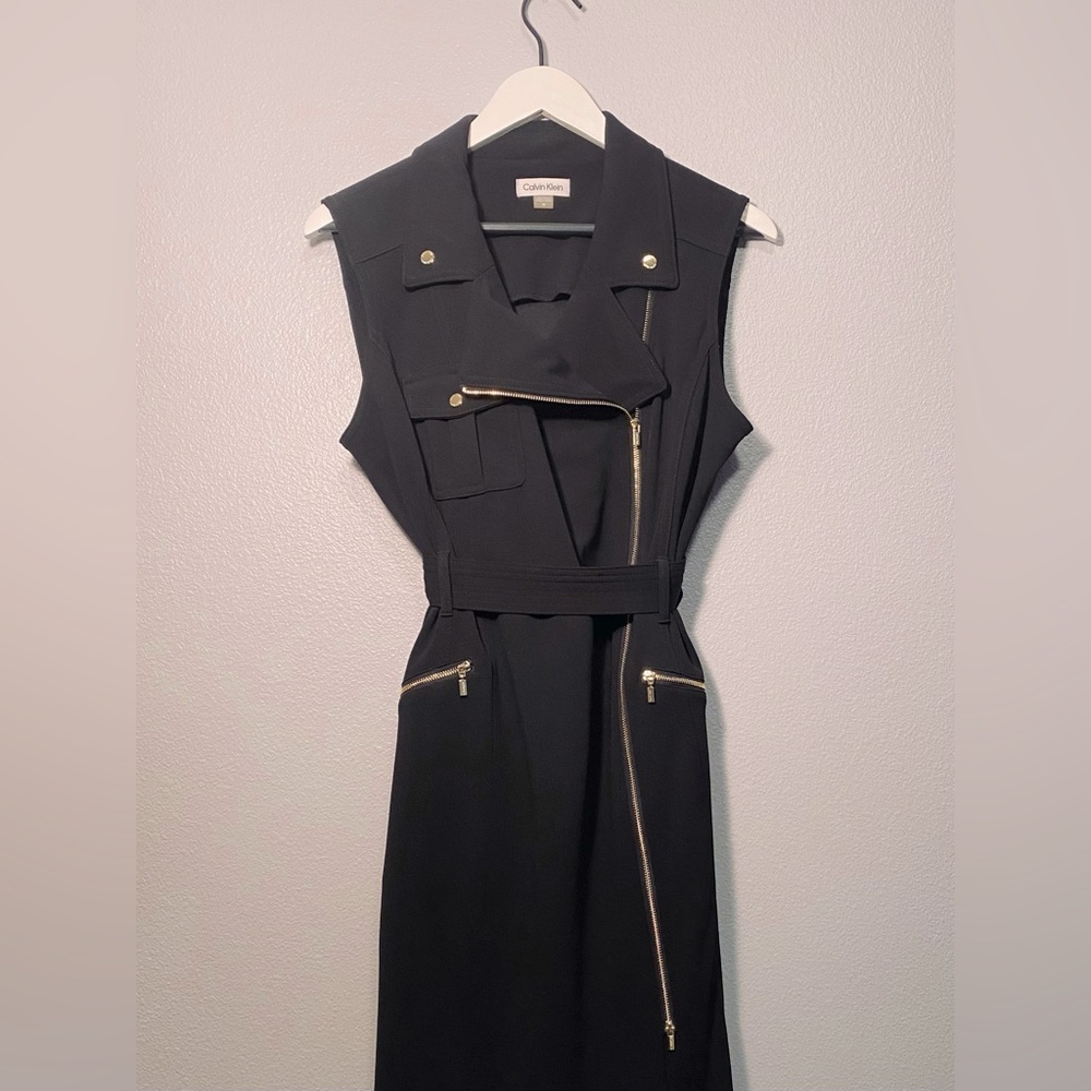 Calvin Klein Moto Zip Dress